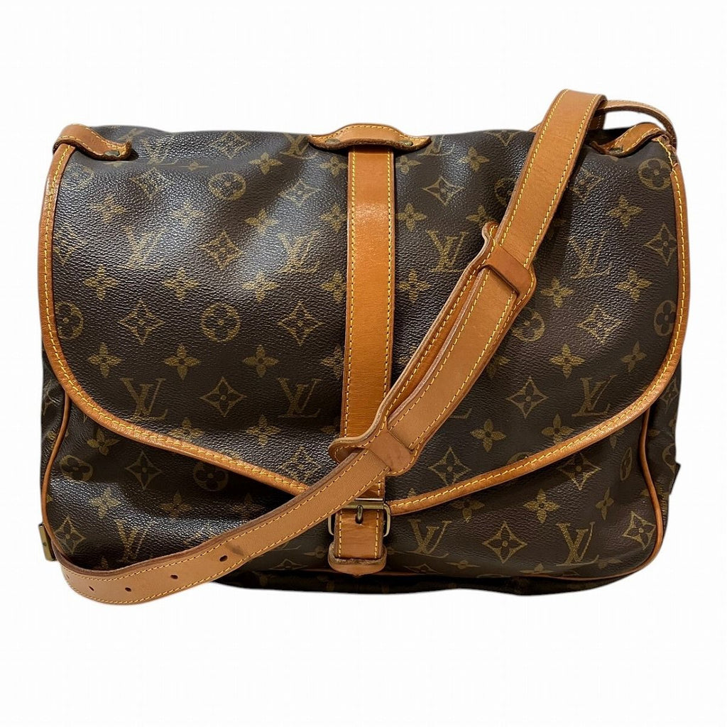 Louis Vuitton Saumur 35 Monogram Shoulder Bag Leather