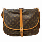 Louis Vuitton Saumur 35 Monogram Shoulder Bag Leather — view 2