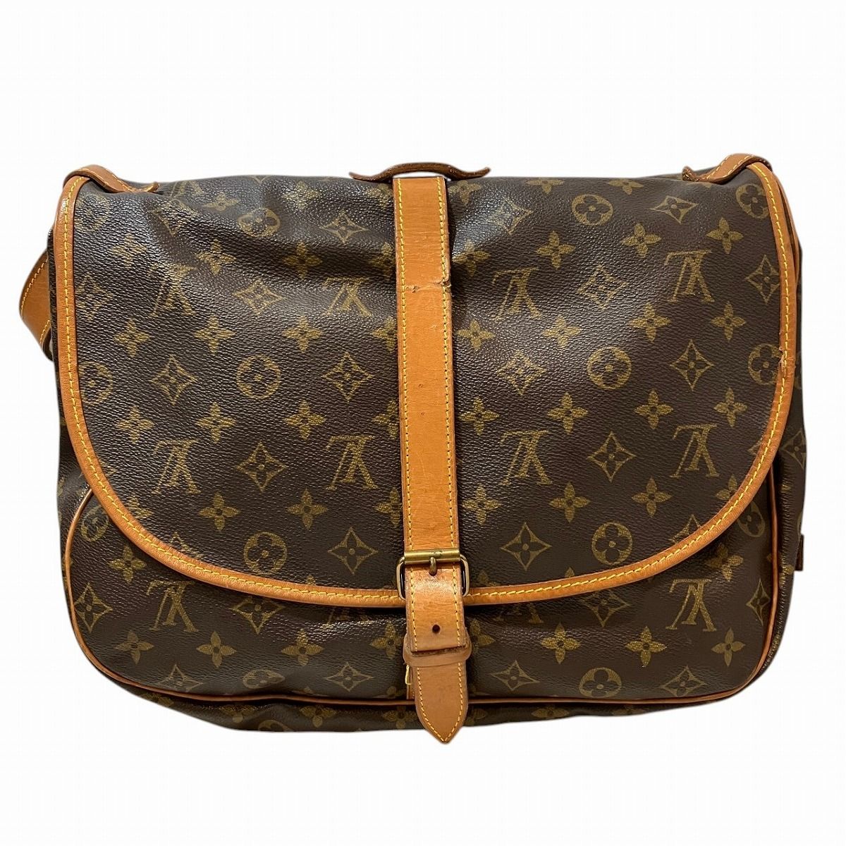 Louis Vuitton Saumur 35 Monogram Shoulder Bag Leather — view 2
