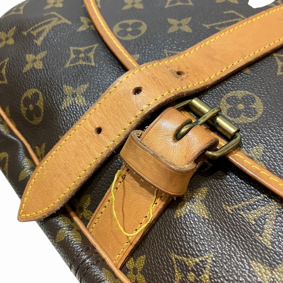 Louis Vuitton Saumur 35 Monogram Shoulder Bag Leather — view 6