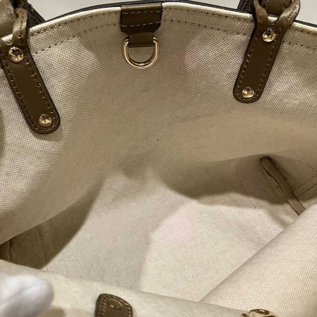 Gucci Diamante Tote Canvas Leather — view 6