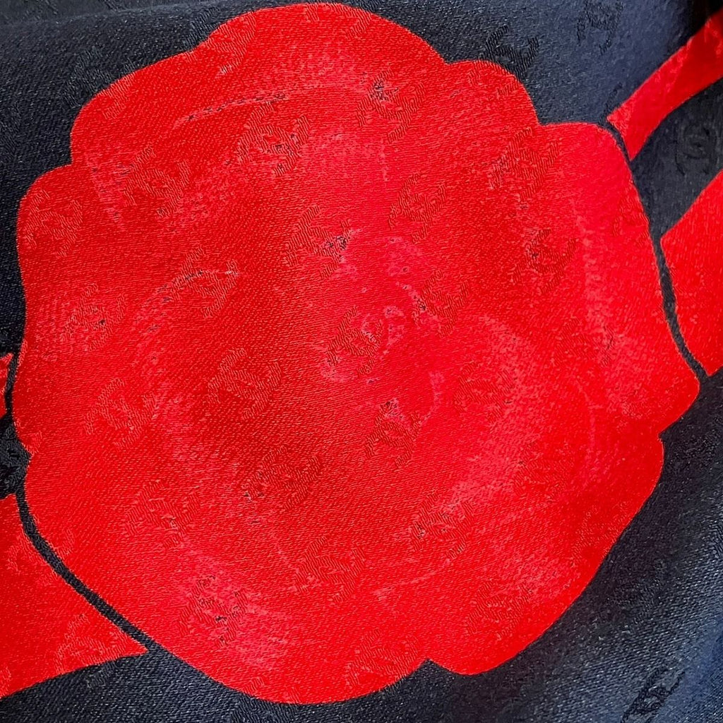 Chanel Camellia Scarf Silk — view 9