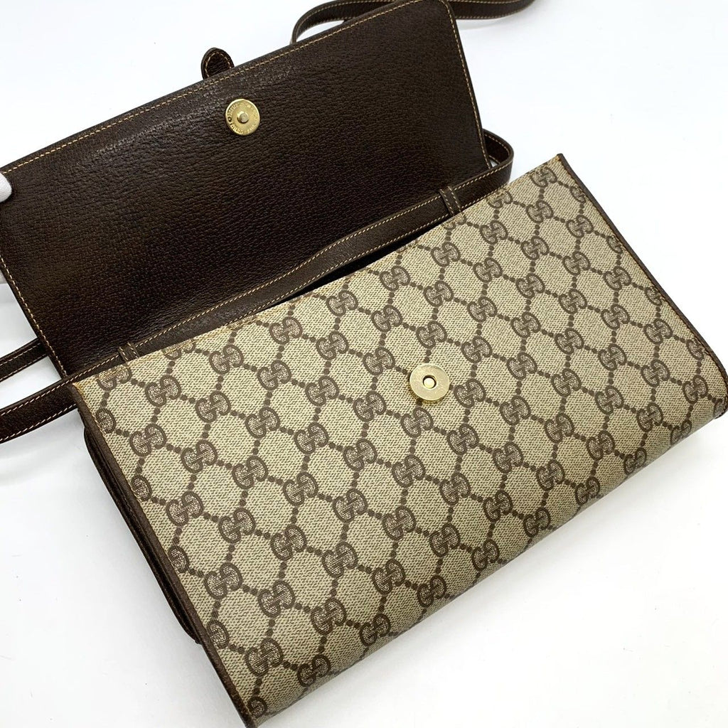 Gucci 904 02 050 Shoulder Bag GG Supreme Canvas Vintage Brown — view 6