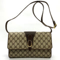 Gucci 904 02 050 Shoulder Bag GG Supreme Canvas Vintage Brown