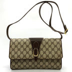Gucci 904 02 050 Shoulder Bag GG Supreme Canvas Vintage Brown