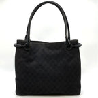 Gucci Tote Shoulder Bag GG Canvas Black