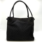 Gucci Tote Shoulder Bag GG Canvas Black — view 5