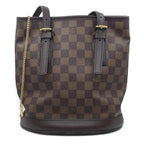 Louis Vuitton Damier Handbag Brown Red Gold Pouch — view 2