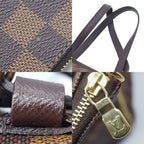 Louis Vuitton Damier Handbag Brown Red Gold Pouch — view 8