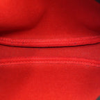 Louis Vuitton Damier Handbag Brown Red Gold Pouch — view 7