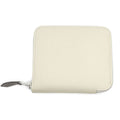 Hermes Azap Silk in Compact Epsom Coin Case Nata Ivory White