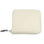 Hermes Azap Silk in Compact Epsom Coin Case Nata Ivory White