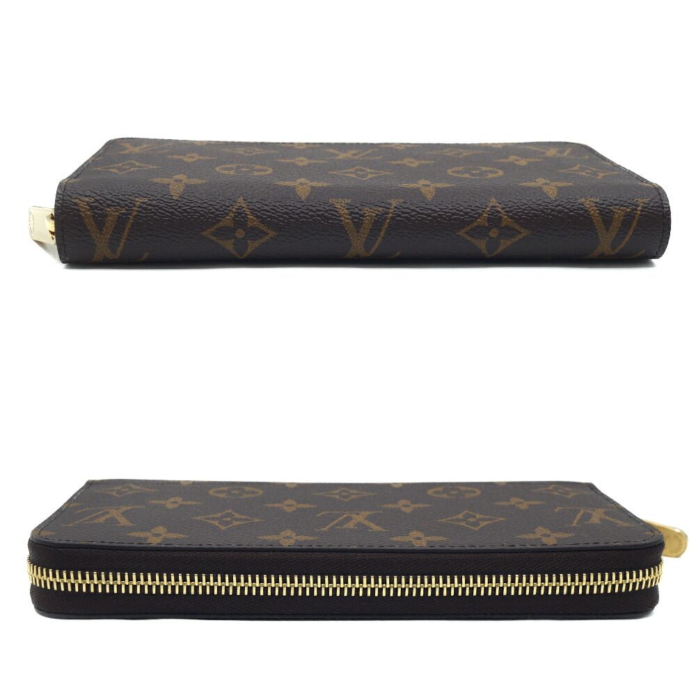 Louis Vuitton Zippy Wallet Coin Purse Brown Monogram Gold — view 3