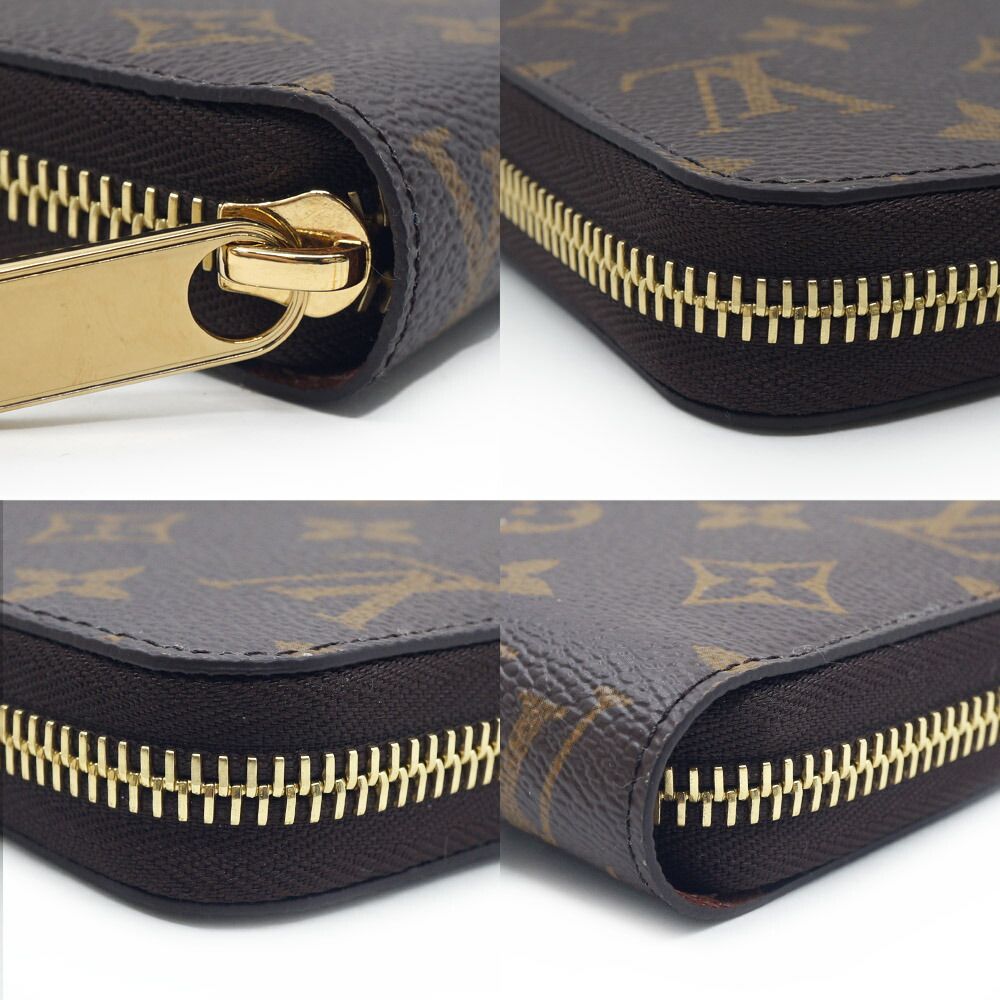 Louis Vuitton Zippy Wallet Coin Purse Brown Monogram Gold — view 5