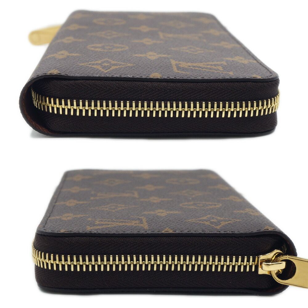 Louis Vuitton Zippy Wallet Coin Purse Brown Monogram Gold — view 4