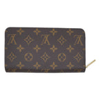 Louis Vuitton Zippy Wallet Coin Purse Brown Monogram Gold