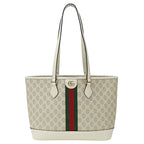 Gucci Ophidia Tote GG Supreme Beige White