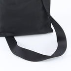 Prada Tessuto Nylon Triangle Logo Leather Shoulder Bag Crossbody Messenger — view 2
