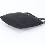 Prada Tessuto Nylon Triangle Logo Leather Shoulder Bag Crossbody Messenger — view 4
