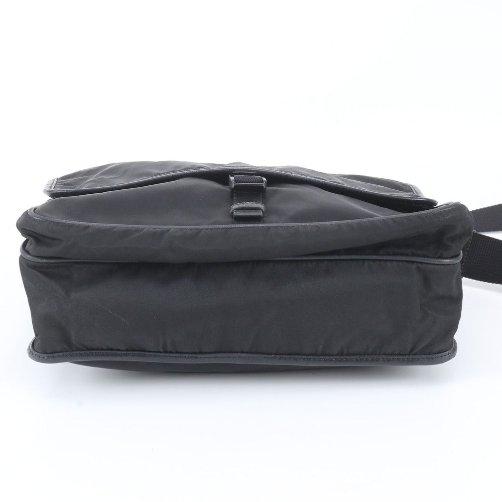 Prada Okayama Tenmaya Tessuto Nylon Leather Shoulder Bag Crossbody — view 6