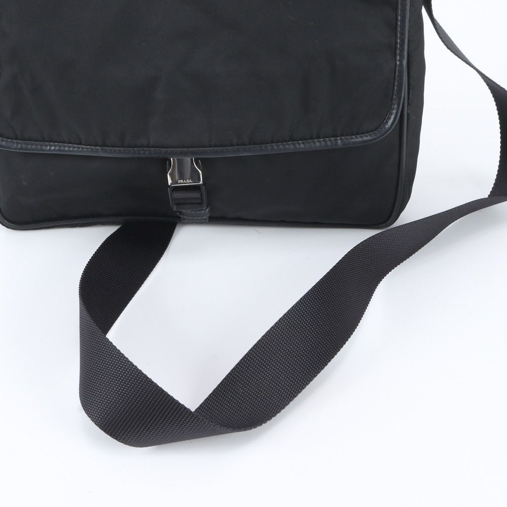 Prada Okayama Tenmaya Tessuto Nylon Leather Shoulder Bag Crossbody — view 2
