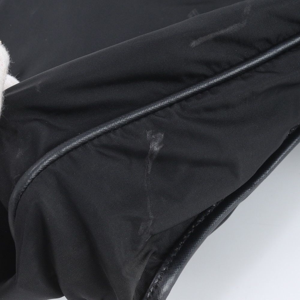 Prada Okayama Tenmaya Tessuto Nylon Leather Shoulder Bag Crossbody — view 9