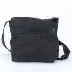 Prada Tessuto Nylon Triangle Logo Leather Shoulder Bag Crossbody Messenger — view 3