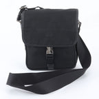Prada Tessuto Nylon Triangle Logo Leather Shoulder Bag Crossbody Messenger