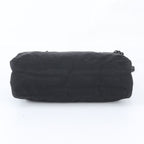 Prada Tessuto Nylon Plastic Chain Triangle Logo Shoulder Bag Black — view 6