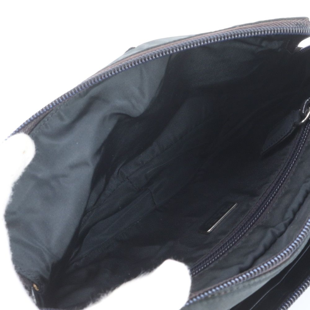 Prada Hankyu Umeda Tessuto Nylon Triangle Logo Shoulder Bag — view 8