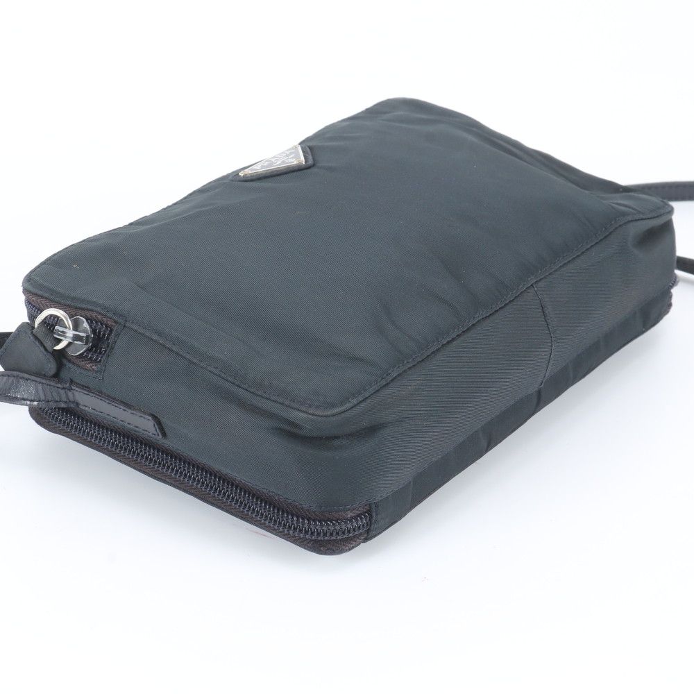 Prada Hankyu Umeda Tessuto Nylon Triangle Logo Shoulder Bag — view 5