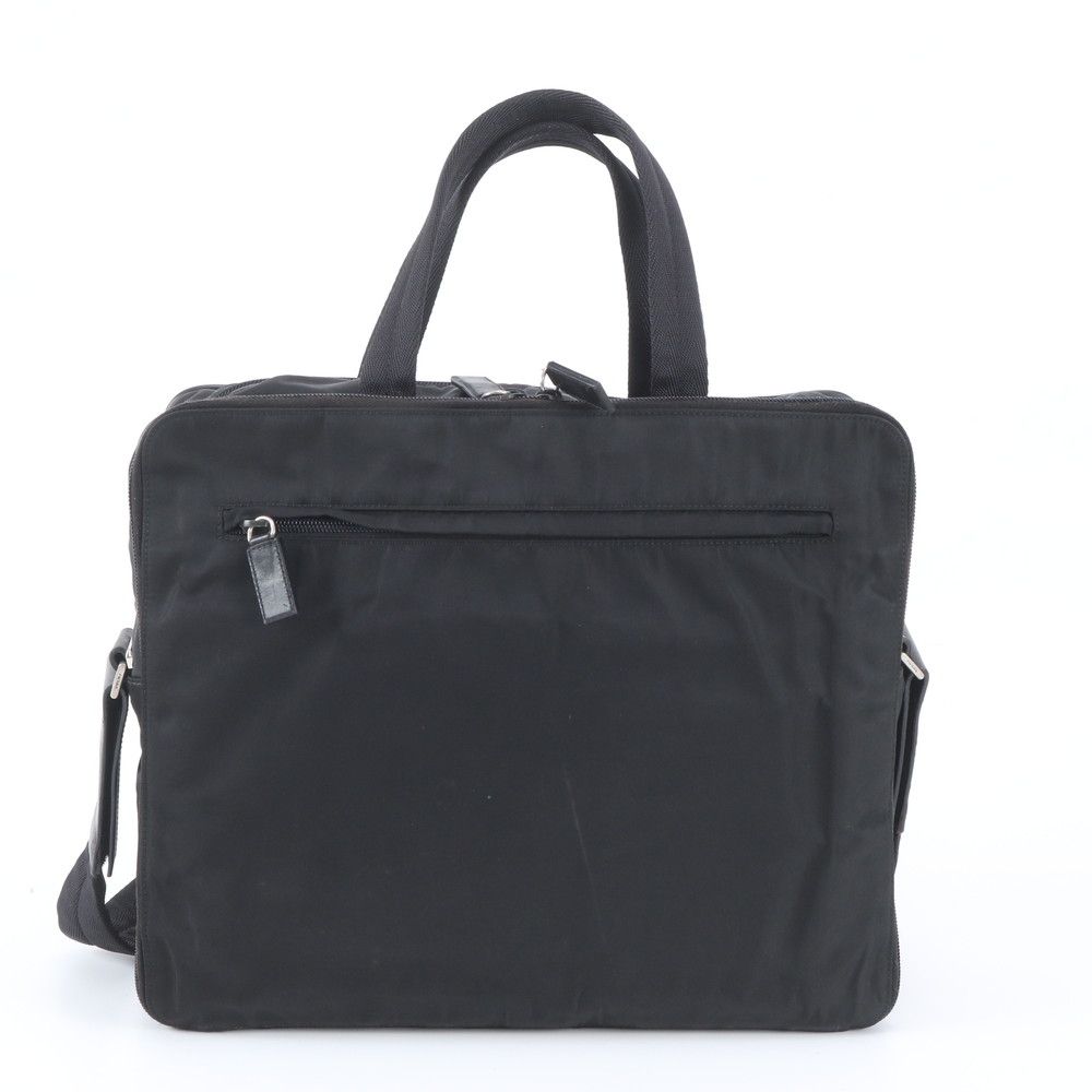 Prada Tessuto Nylon Leather 2-Way Business Bag Crossbody Shoulder — view 4