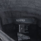 Gucci Tagged GG Canvas Bucket Hat Bakeha XL Hat Leather Black — view 7