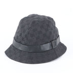 Gucci Tagged GG Canvas Bucket Hat Bakeha XL Hat Leather Black