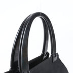 Prada Tessuto Nylon Plastic Handle Handbag Tote Black — view 2