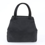 Prada Tessuto Nylon Plastic Handle Handbag Tote Black — view 3