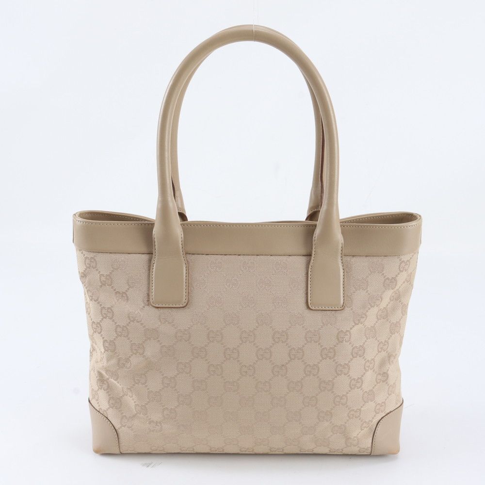 Gucci GG Canvas Leather Tote Shoulder Hand — view 3