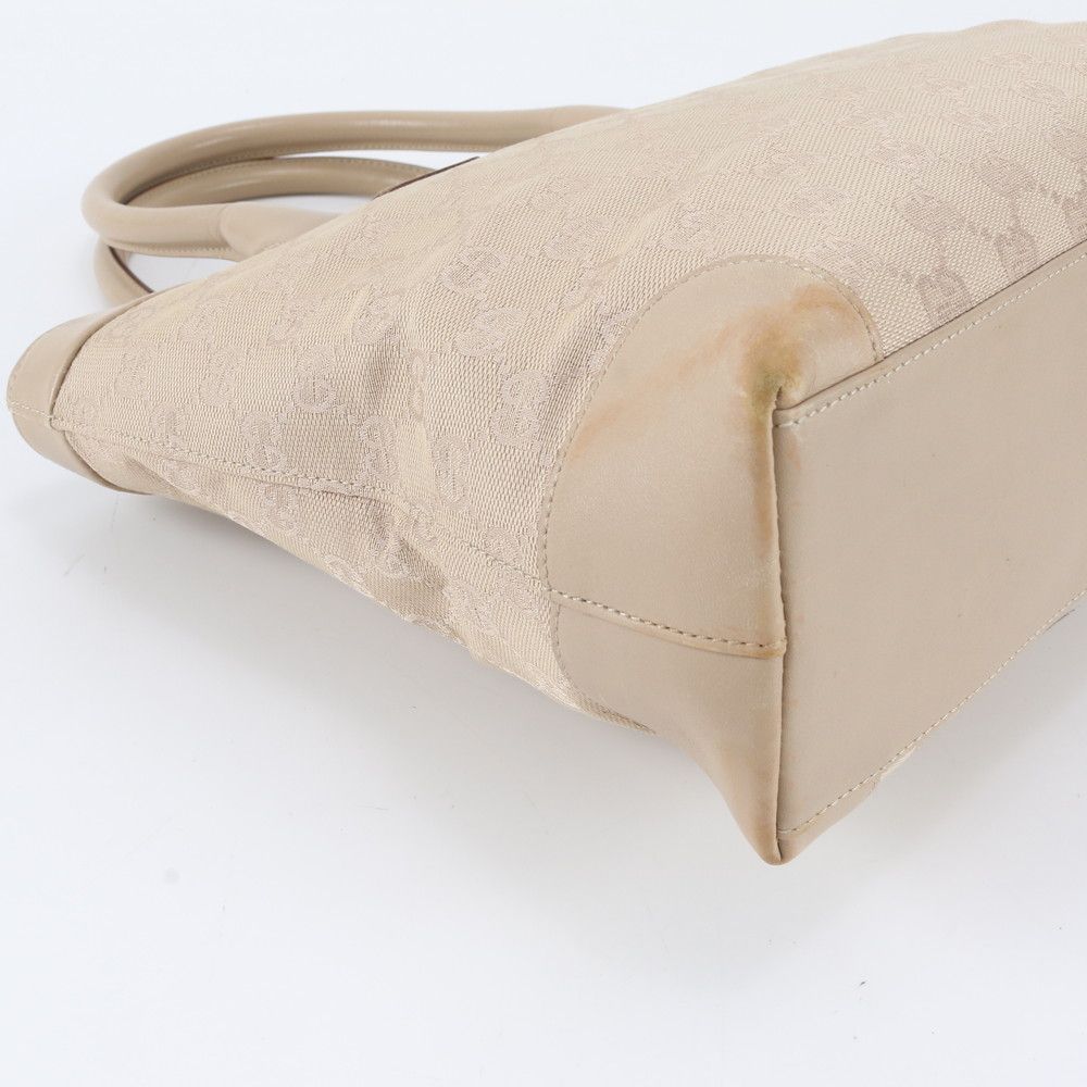 Gucci GG Canvas Leather Tote Shoulder Hand — view 6