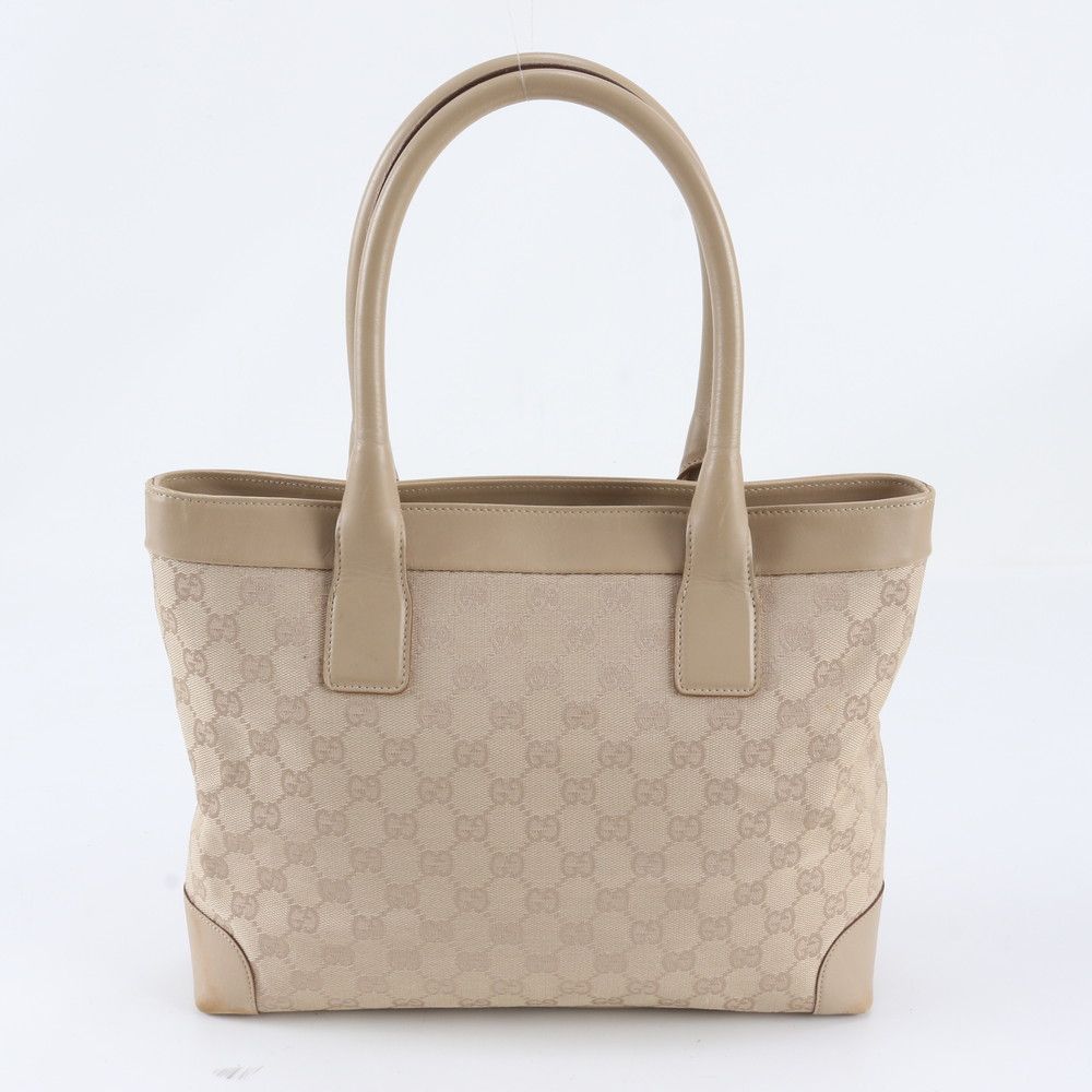 Gucci GG Canvas Leather Tote Shoulder Hand