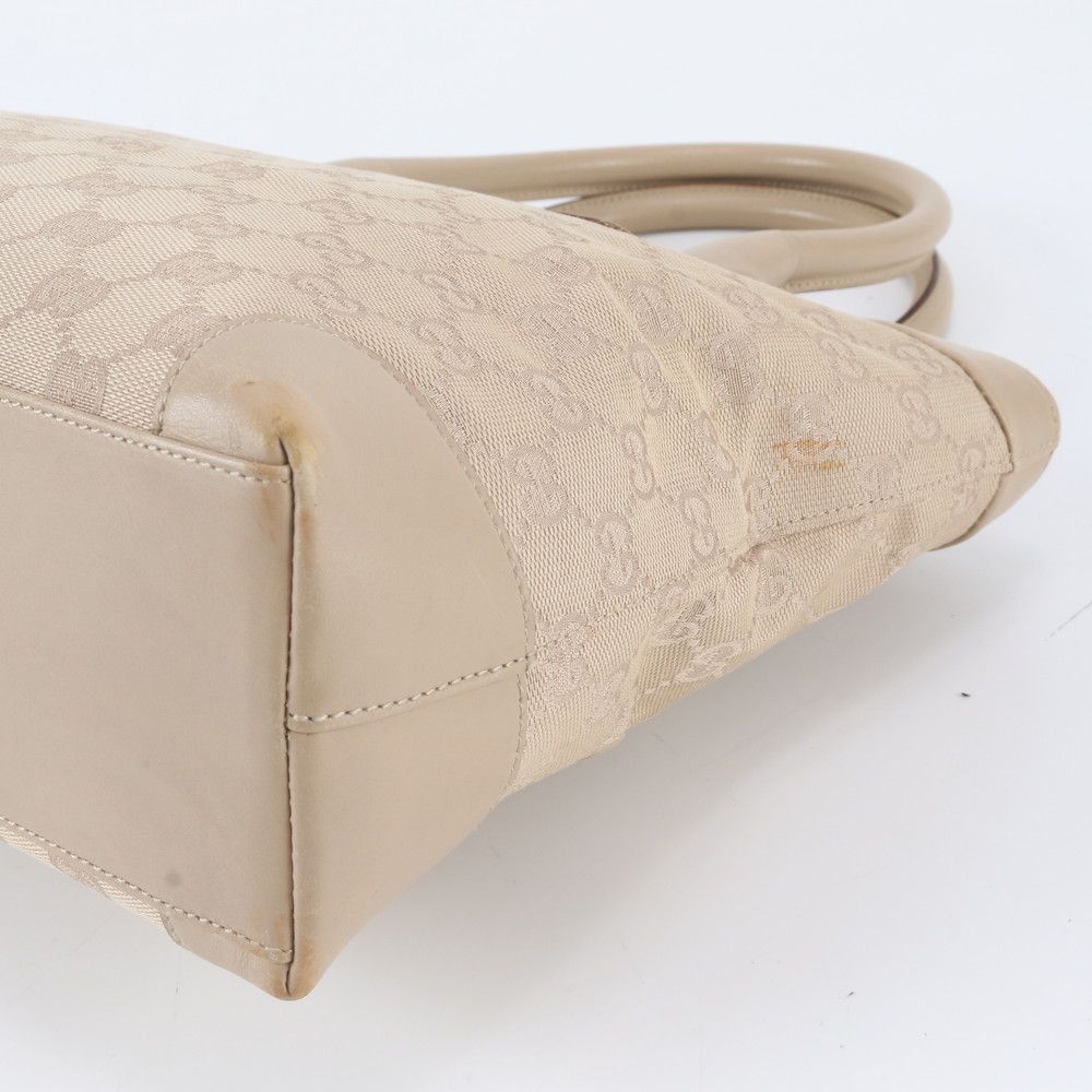 Gucci GG Canvas Leather Tote Shoulder Hand — view 4