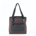 Gucci GG Canvas 019 Leather Tote Shoulder Business Brown