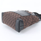 Gucci GG Canvas 019 Leather Tote Shoulder Business Brown — view 4