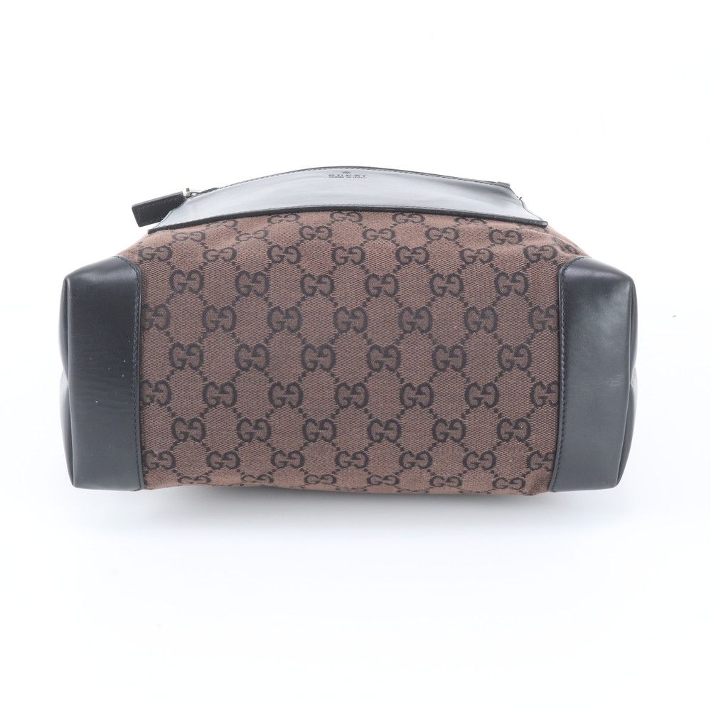 Gucci GG Canvas 019 Leather Tote Shoulder Business Brown — view 6