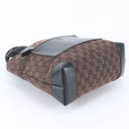 Gucci GG Canvas 019 Leather Tote Shoulder Business Brown — view 5