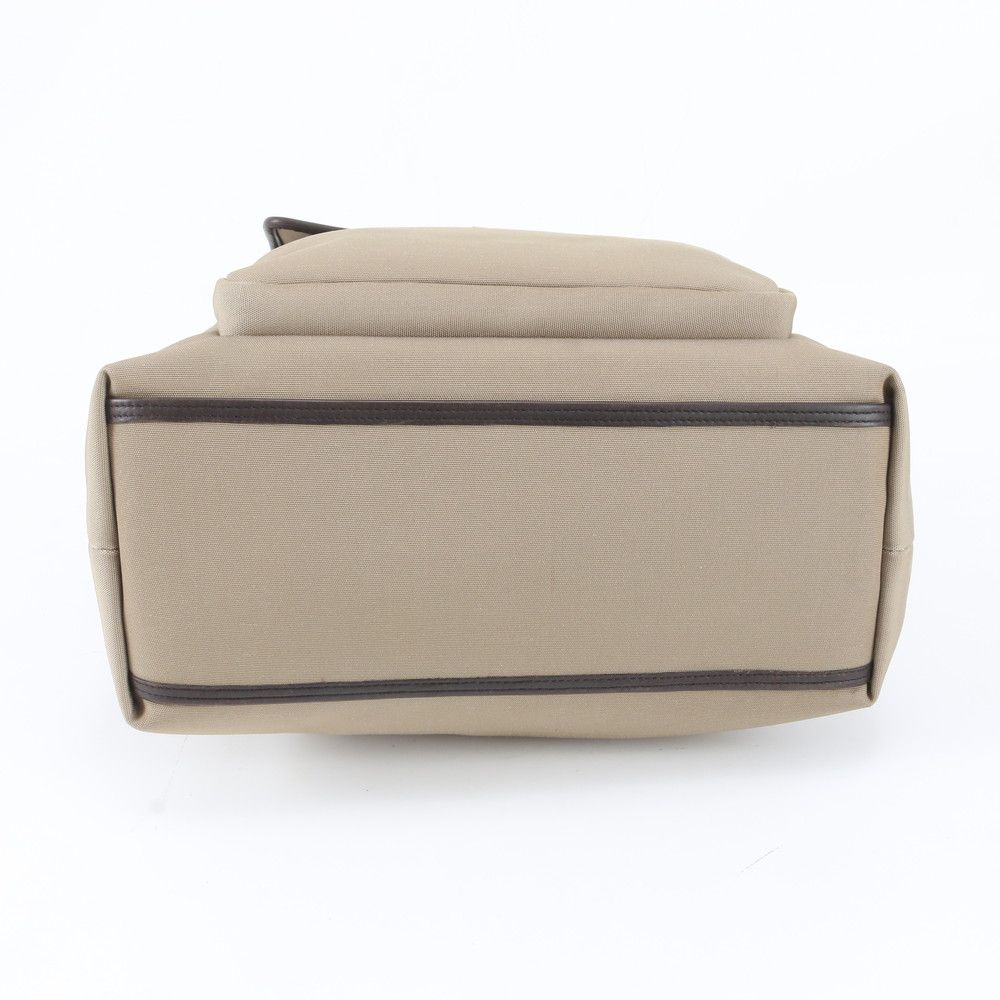 Gucci Leather Canvas Tote Shoulder Business Document — view 5