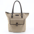 Gucci Leather Canvas Tote Shoulder Business Document