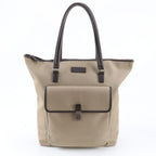 Gucci Leather Canvas Tote Shoulder Business Document