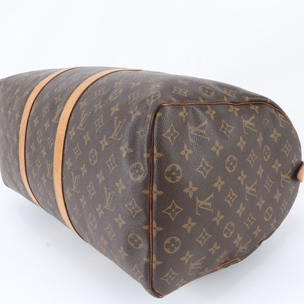 Louis Vuitton Monogram Keepall 50 Leather Boston Bag Tote Carry — view 6