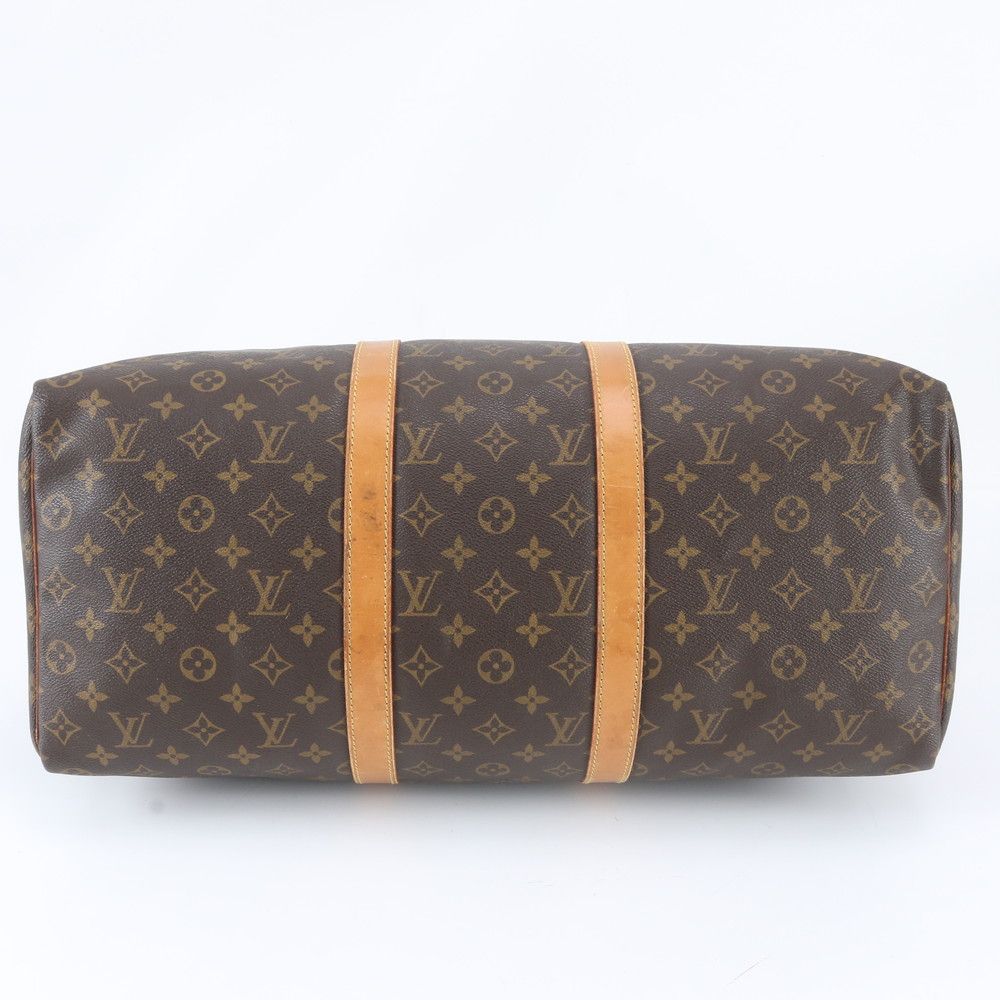 Louis Vuitton Monogram Keepall 50 Leather Boston Bag Tote Carry — view 5