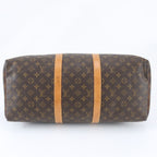 Louis Vuitton Monogram Keepall 50 Leather Boston Bag Tote Carry — view 5